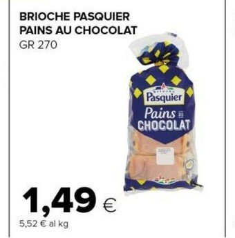 Tigre Brioche Pasquier - Pains Au Chocolat 270 g(ml) offerta