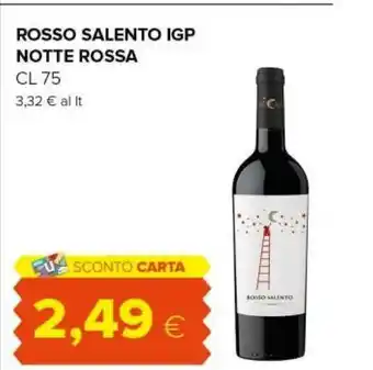 Tigre Notte rossa Rosso Salento IGP 750 Ml offerta