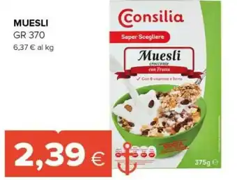 Tigre Consilia Muesli Croccante Con Frutta 375 G(ml) offerta
