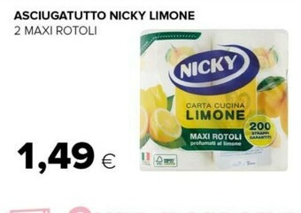 Tigre Nicky Asciugatutto Limone offerta