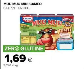 Tigre Cameo Muu Muu Mini Cioccolato 300 G(ml) offerta