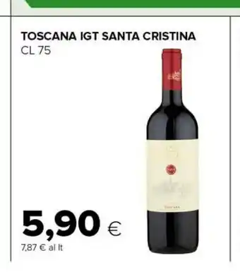 Tigre Santa cristina Rosato Toscana 750 G(ml) offerta