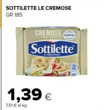 Tigre Mondelez - Sottilette Le Cremose 185 G(ml) offerta