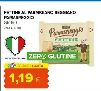 Tigre Parmareggio Gustose Fettine Al Parmigiano Reggiano 150 G(ml) offerta