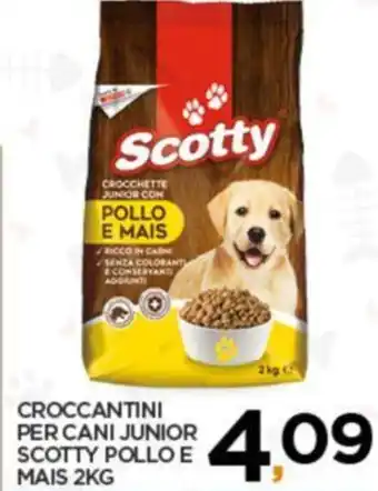 Despar CROCCANTINI PER CANI JUNIOR SCOTTY POLLO E MAIS 2KG offerta