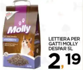Despar LETTIERA PER GATTI MOLLY DESPAR 5L offerta