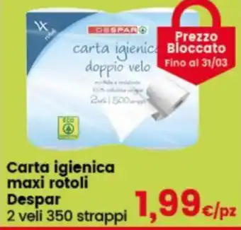Despar Carta igienica maxi rotoli Despar offerta