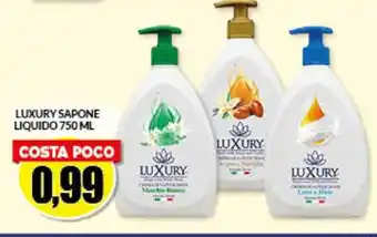 Risparmio Casa LUXURY SAPONE LIQUIDO 750 ML offerta