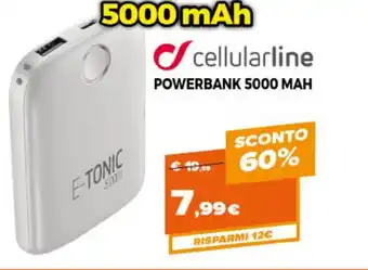 Cellularline Powerbank 5000 MAH