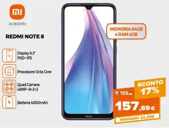 Parente Expert Xiaomi Redmi Note 8 offerta