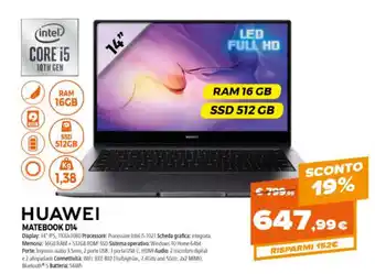Parente Expert Huawei MateBook D14 offerta