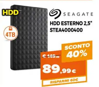 Seagate HDD Esterno 2.5" STEA4000400