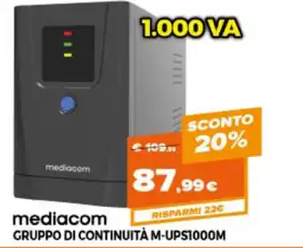 Mediacom Gruppo Di Continuità M-UPS1000M