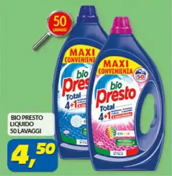 Risparmio Casa BIO PRESTO LIQUIDO 50 LAVAGGI offerta