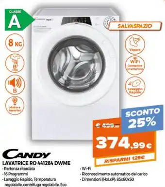 Parente Expert Candy Lavatrice RO 441284 DWME offerta