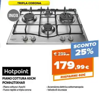 Parente Expert Hotpoint Piano Cottura 60cm PCN642TIXHAR offerta