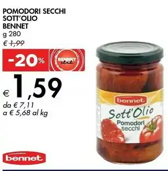 Bennet Pomodori Secchi Sott'Olio