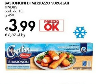 Bennet Findus Bastoncini Di Merluzzo Surgelati offerta