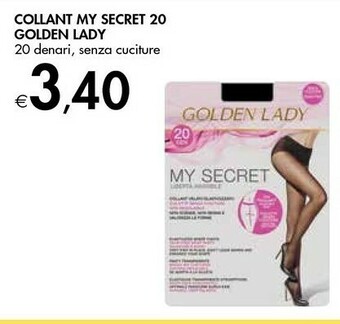 Bennet Golden Lady Collant My Secret 20 offerta