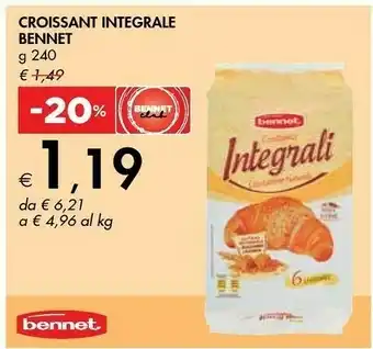Bennet Bennet Croissant Integrale offerta