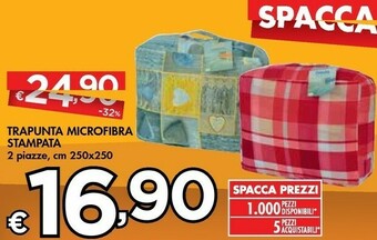 Bennet Trapunta Microfibra Stampata offerta