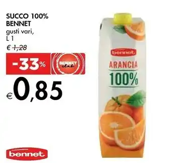 Bennet Bennet Succo 100% offerta