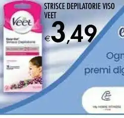 Bennet Veet Strisce Depilatorie Viso offerta
