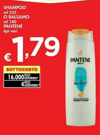 Bennet Pantene Shampoo O Balsamo offerta