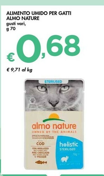 Bennet Almo Nature Alimento Umido Per Gatti offerta