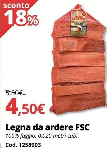 Brico Io Legna Da Ardere FSC offerta