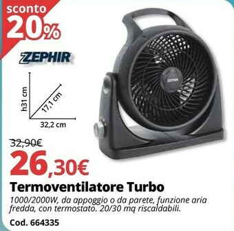 Brico Io Termoventilatore Turbo offerta