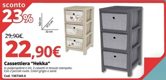 Brico Io Cassettiera "Hekka" offerta