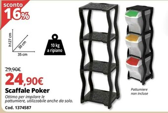 Brico Io Scaffale Poker offerta