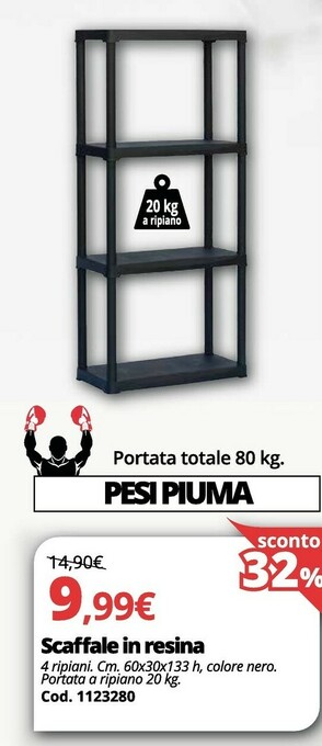 Brico Io Scaffale In Resina offerta