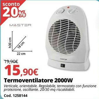 Brico Io Termoventilatore 2000W offerta