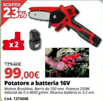 Brico Io Potatore A Batteria 16V offerta