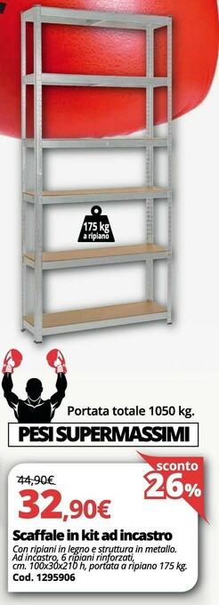 Brico Io Scaffale In Kit Ad Incastro offerta