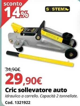 Brico Io Cric Sollevatore Auto offerta