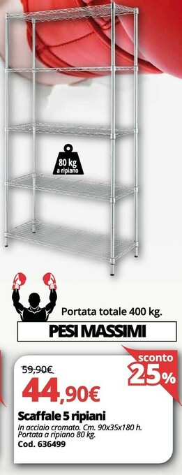 Brico Io Scaffale 5 Ripiani offerta