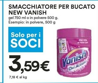 Coop Vanish Smacchiatore offerta