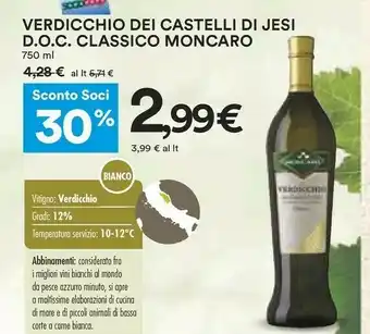 Coop Castelli Vino bianco offerta
