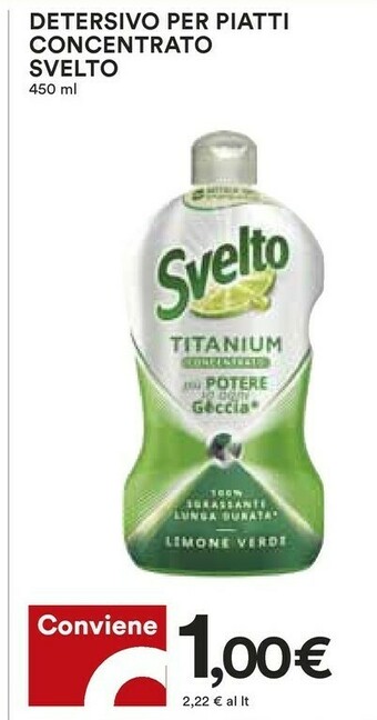 Coop Svelto Detersivo piatti offerta