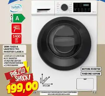 Risparmio Casa DSW-71423-A LAVATRICE 7KG INVERTER CLASSE A offerta