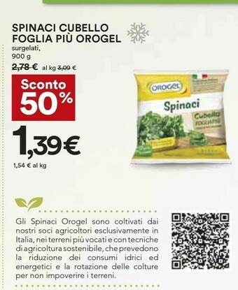 Coop Orogel Spinaci offerta