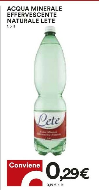 Coop Lete Acqua offerta