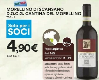 Coop Scansano Vino rosso offerta