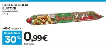 Coop Buitoni Pasta sfoglia offerta