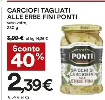 Coop Fini Modena Carciofini sott'olio offerta