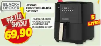 Risparmio Casa BLACK+ DECKER FRIGGITRICE AD ARIA 5 LT.DIGIT offerta