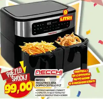 Risparmio Casa FRIGGITRICE ARIA DOPPIO CESTELLO 9 LT offerta